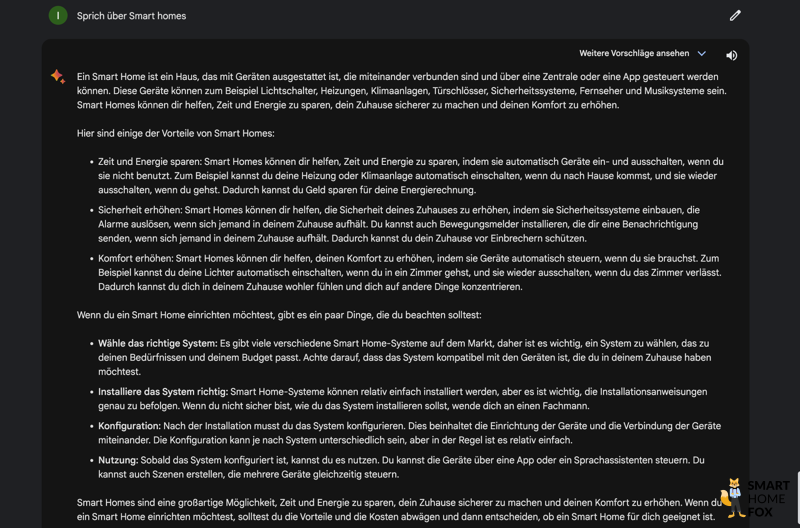 Screenshot der Bard Oberfläche